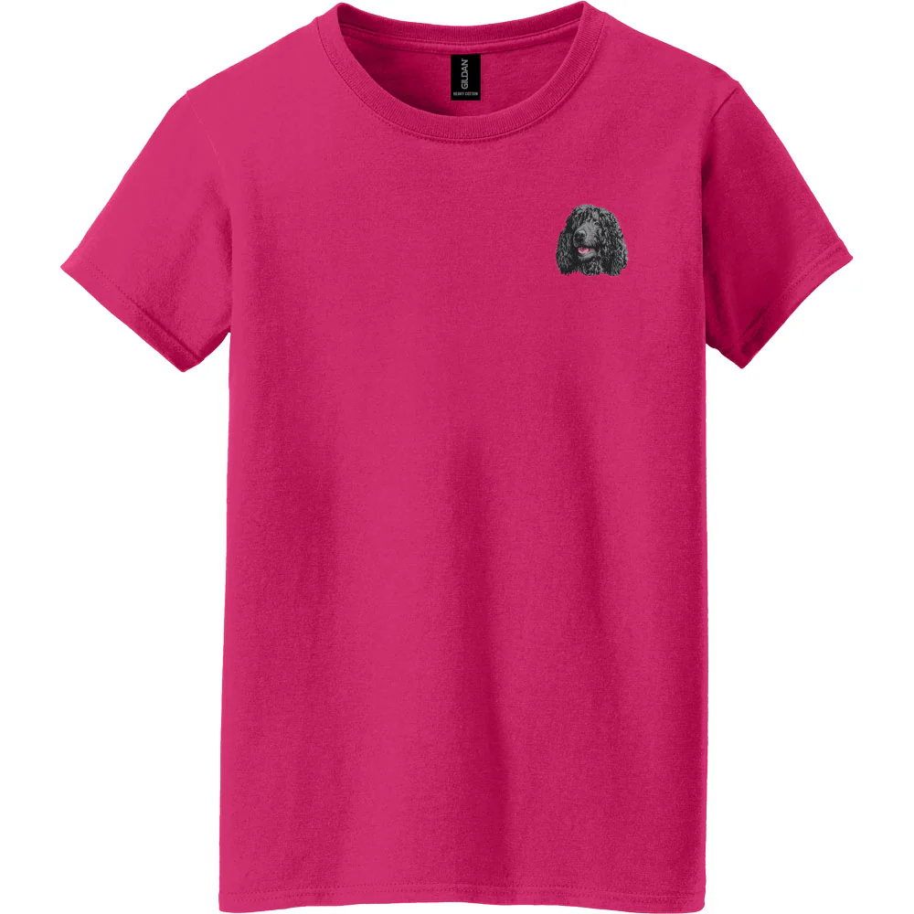Irish Water Spaniel Embroidered Women's T-Shirt