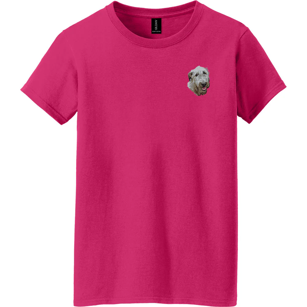 Irish Wolfhound Embroidered Women's T-Shirt