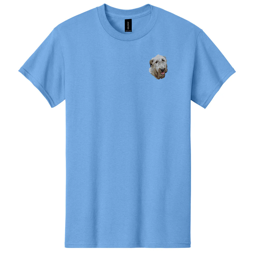 Irish Wolfhound Embroidered Men's T-Shirt