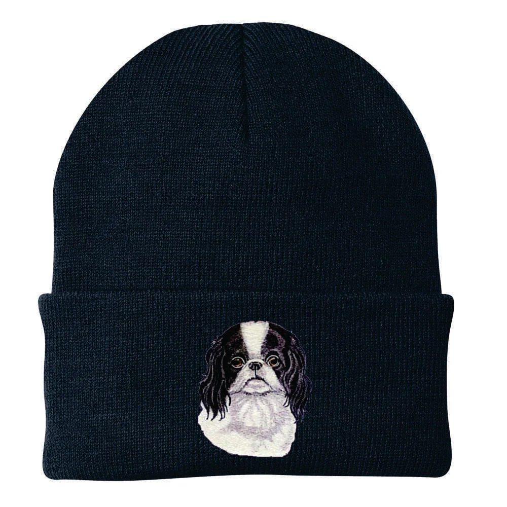 Japanese Chin Embroidered Beanie - Image 2
