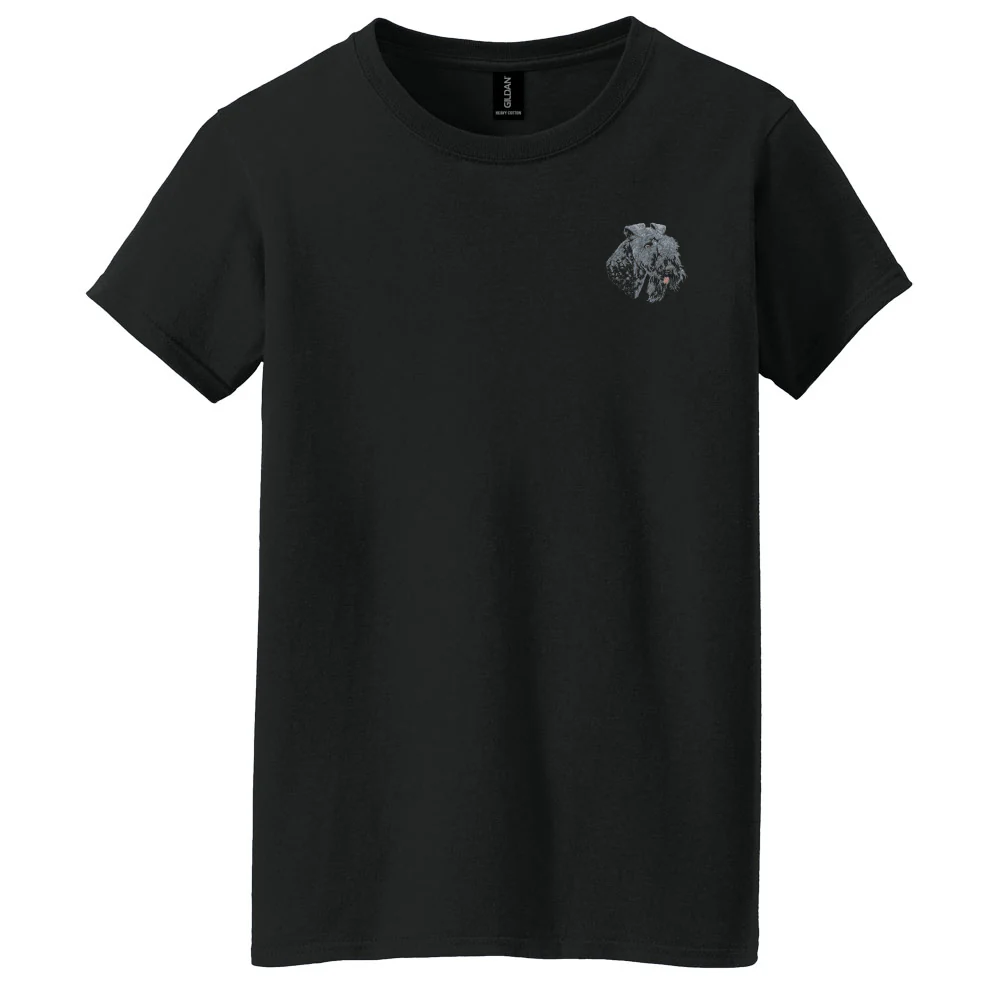 Kerry Blue Terrier Embroidered Women's T-Shirt - Image 3