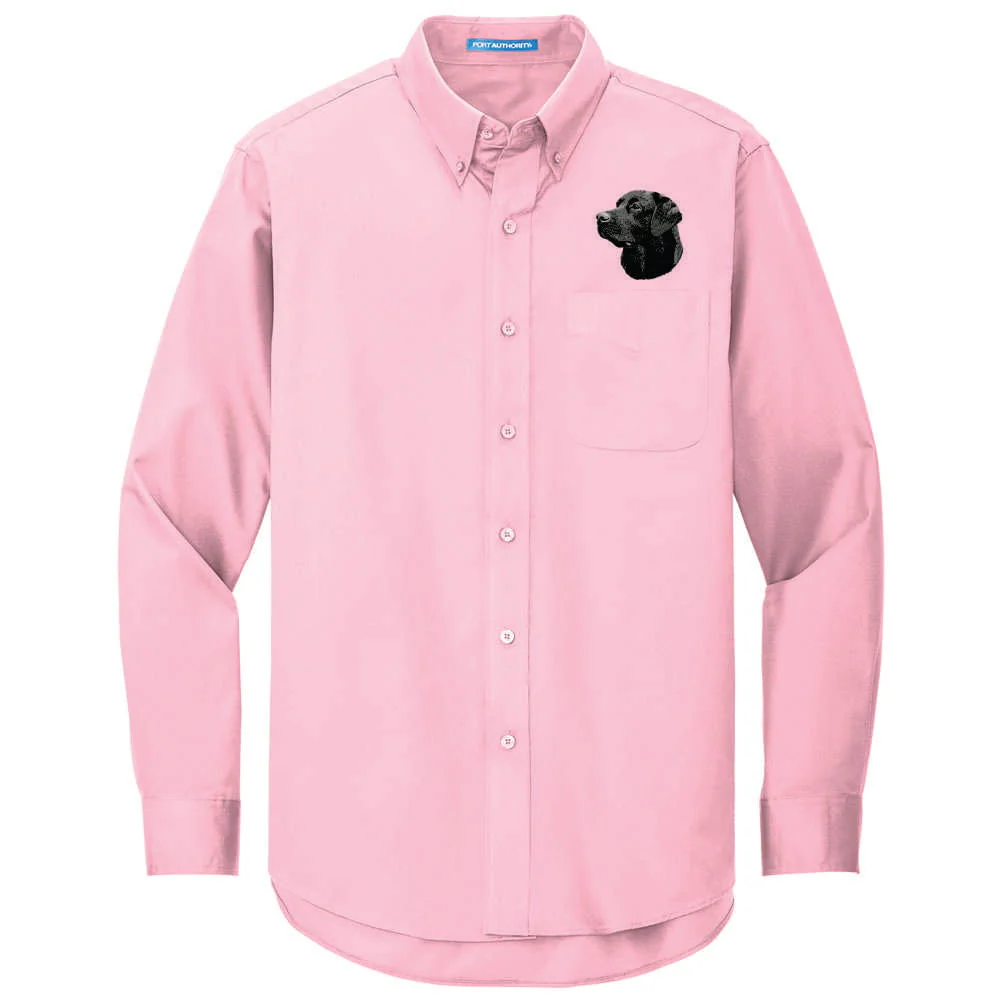 Labrador Retriever Embroidered Long Sleeve Button Up Shirt - Image 4