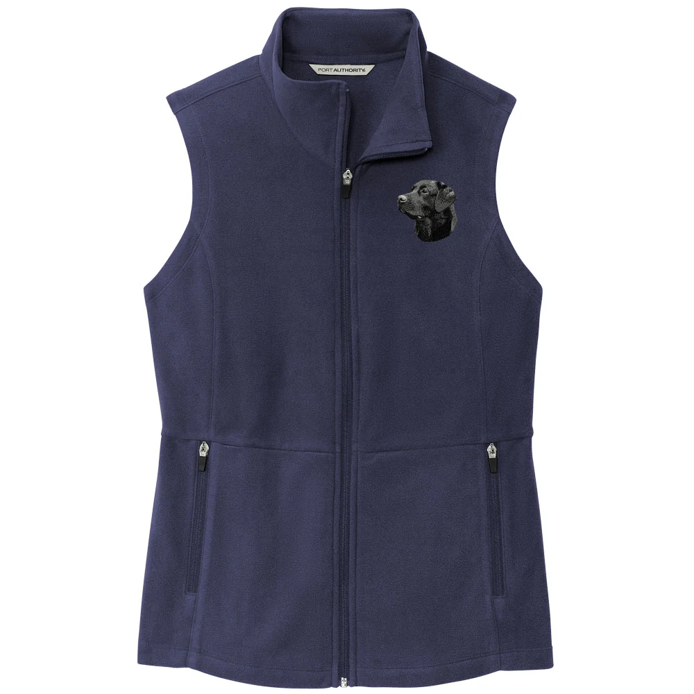 Labrador Retriever Embroidered Women's Fleece Vest