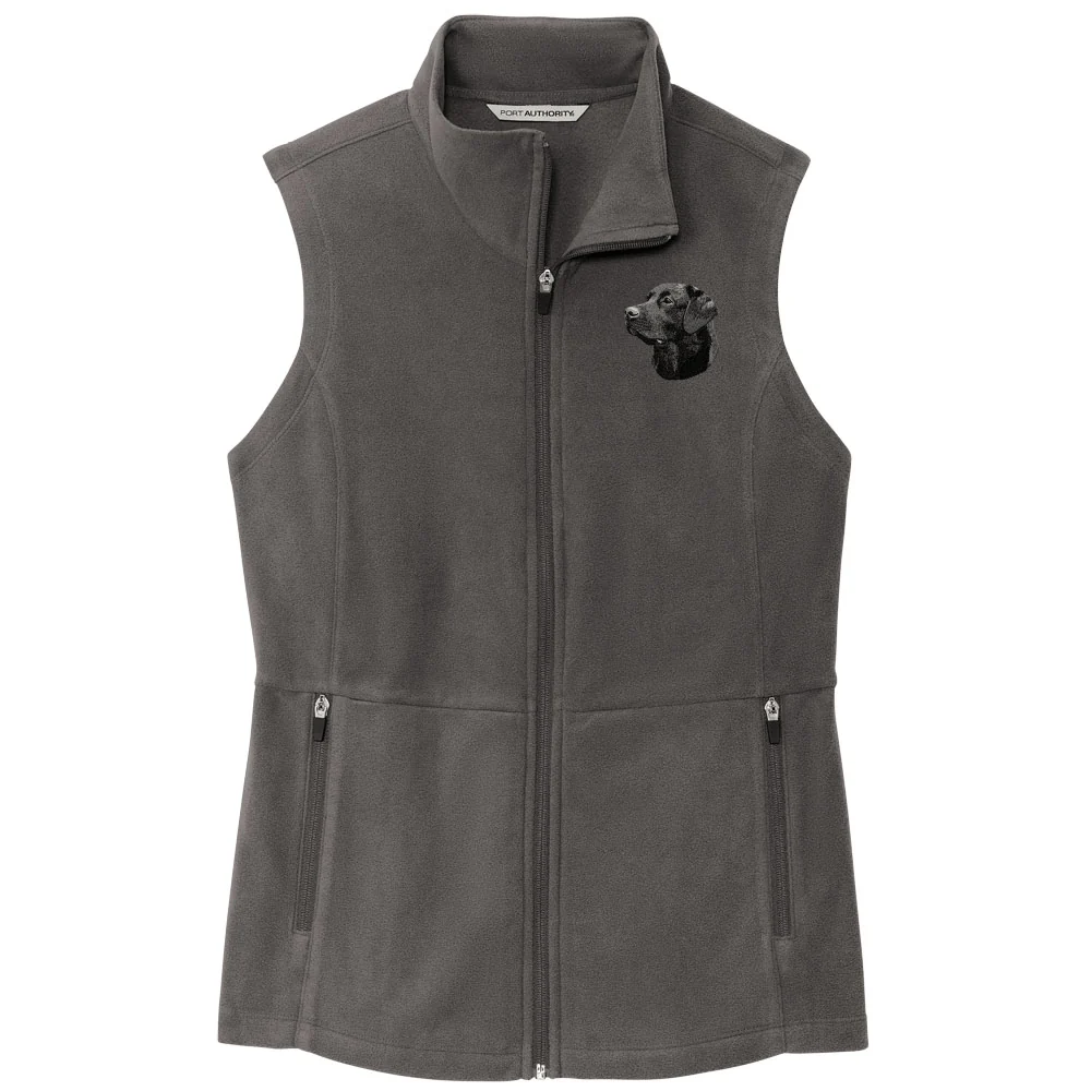 Labrador Retriever Embroidered Women's Fleece Vest - Image 4