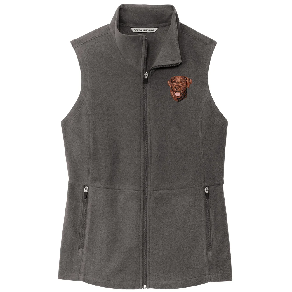 Labrador Retriever Embroidered Women's Fleece Vest - Image 5