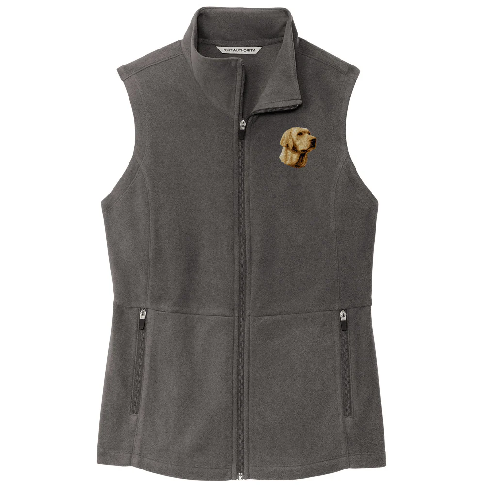 Labrador Retriever Embroidered Women's Fleece Vest - Image 6