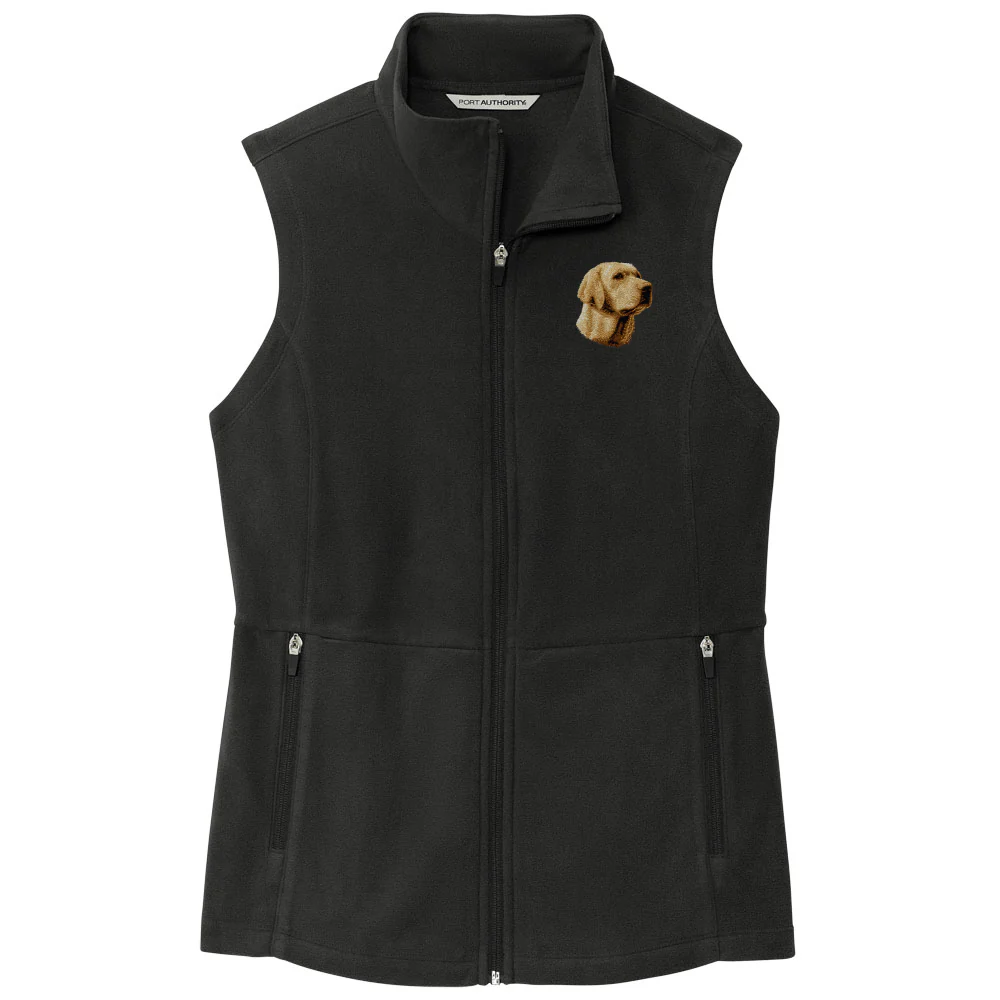Labrador Retriever Embroidered Women's Fleece Vest - Image 9