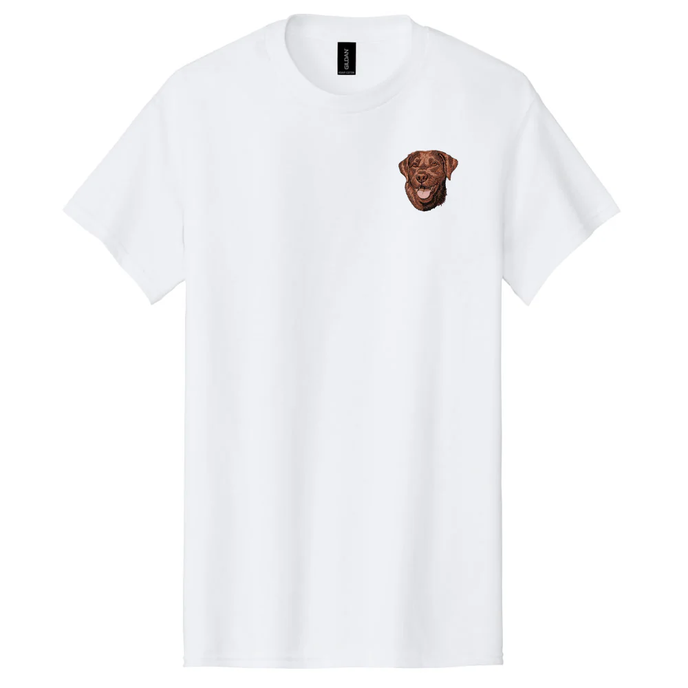 Labrador Retriever Embroidered Men's T-Shirt - Image 4