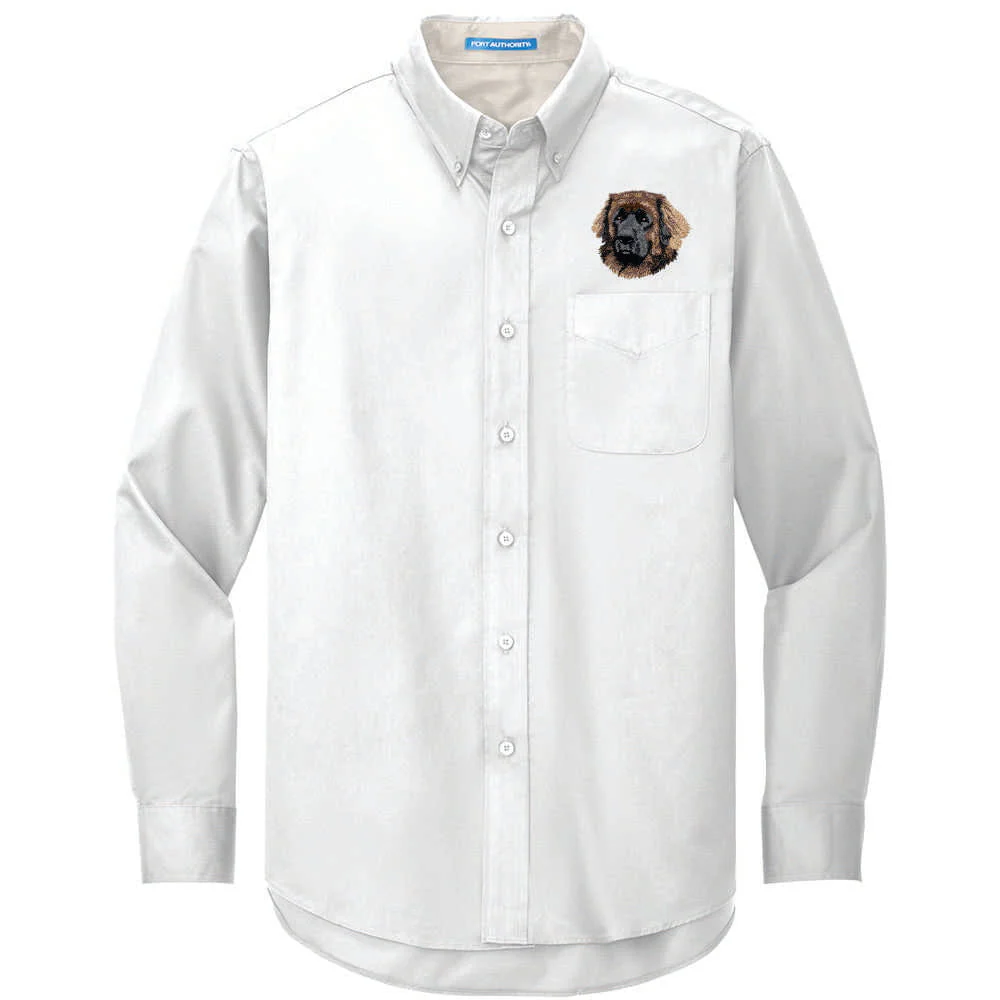 Leonberger Embroidered Long Sleeve Button Up Shirt - Image 2