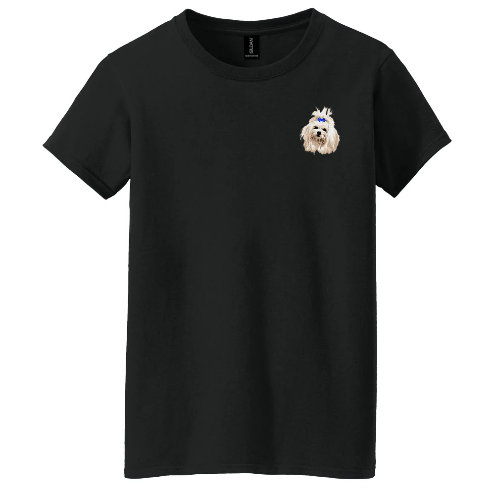 Maltese Embroidered Women's T-Shirt - Image 6