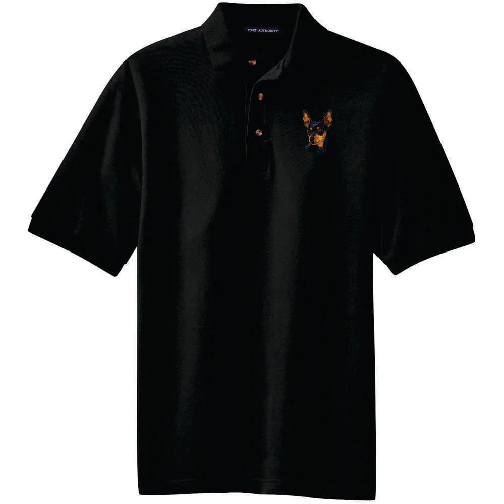 Miniature Pinscher Embroidered Polo Shirt - Image 3