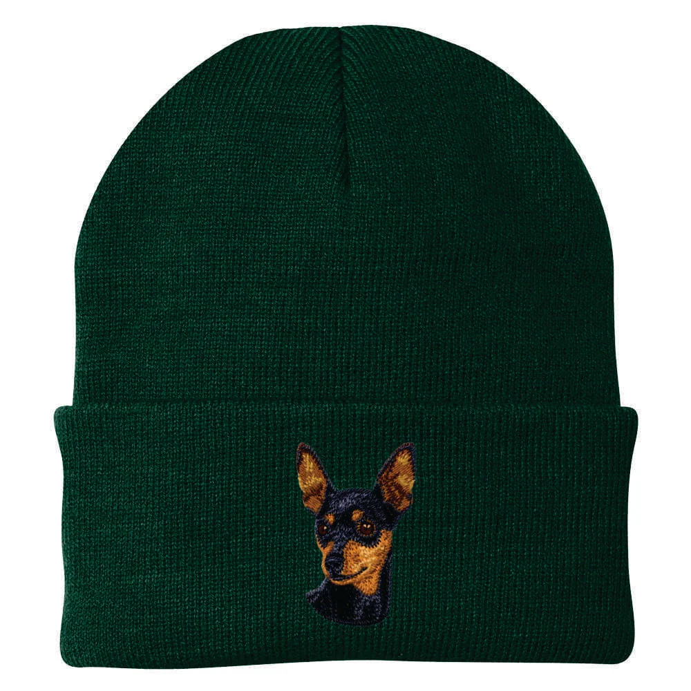 Miniature Pinscher Embroidered Beanie - Image 2