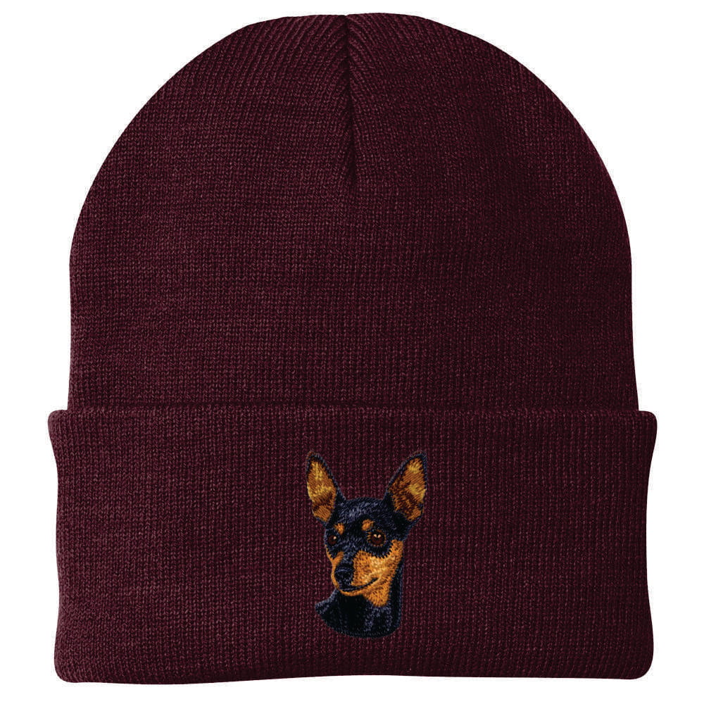 Miniature Pinscher Embroidered Beanie - Image 4