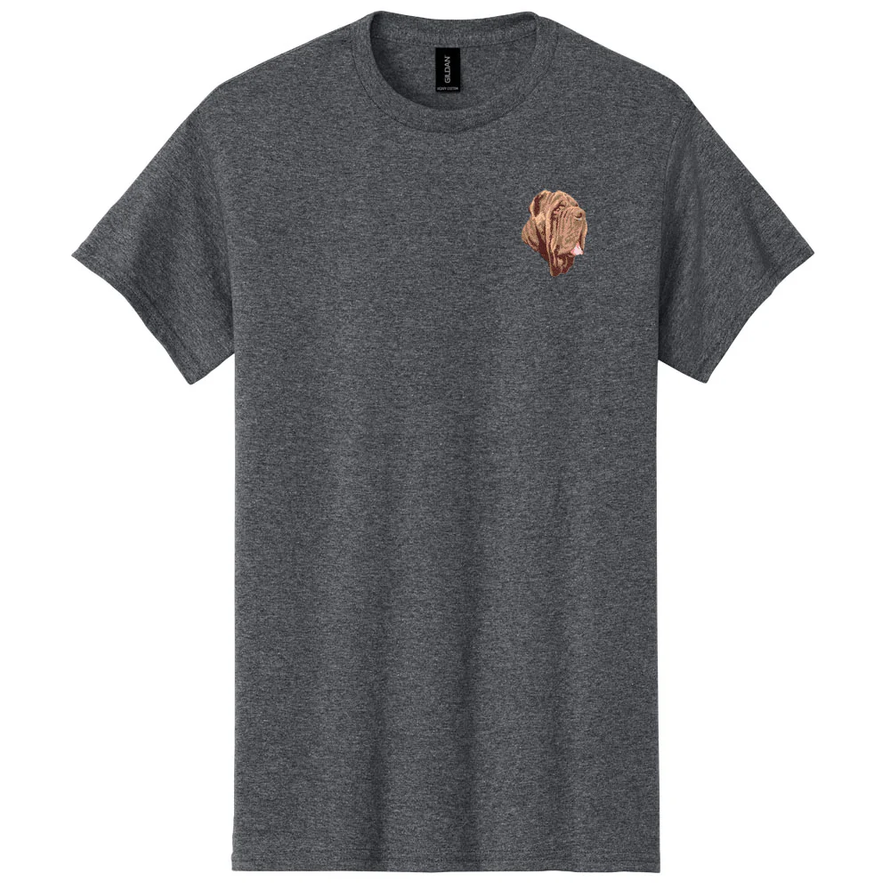 Neapolitan Mastiff Embroidered Men's T-Shirt - Image 6