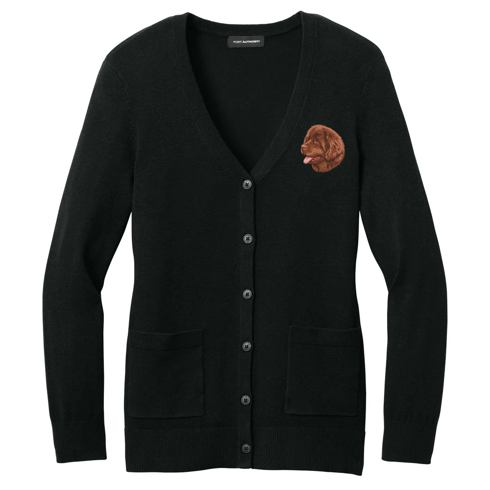 Newfoundland Embroidered Button-Up Cardigan Sweater - Image 4