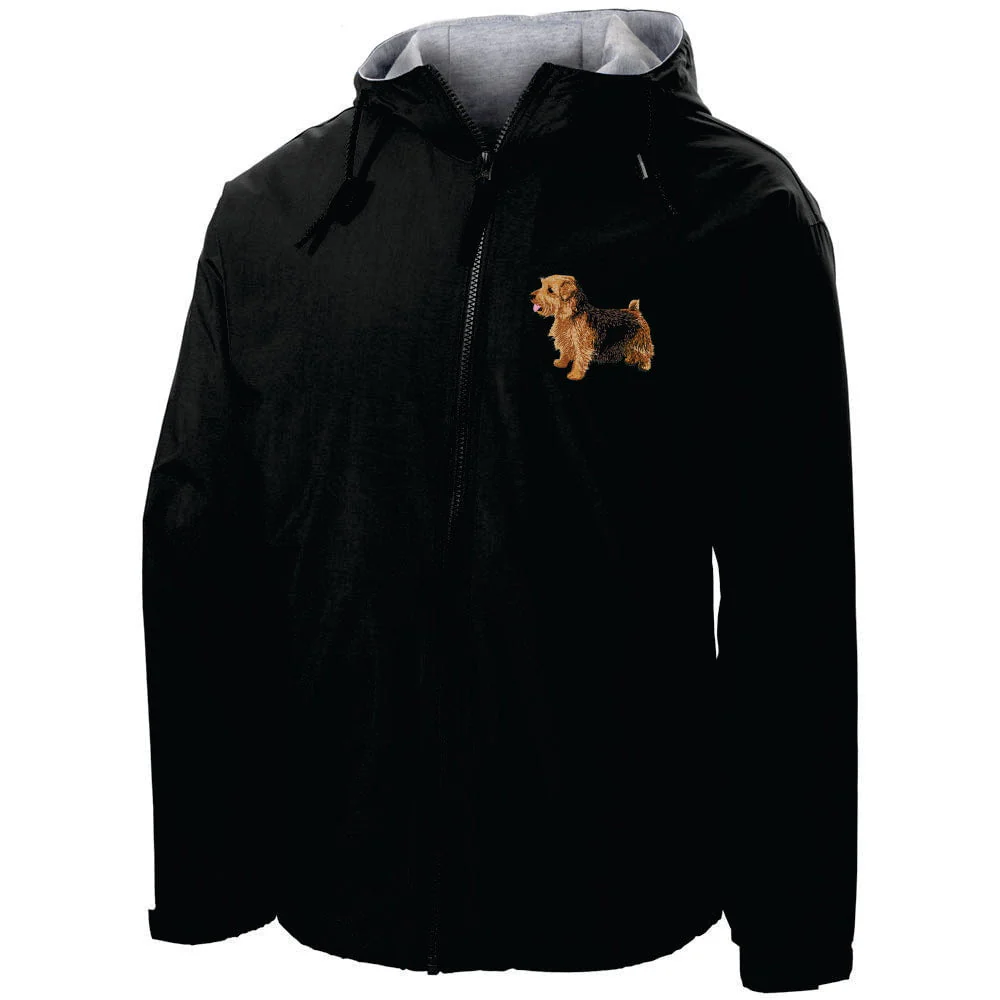 Norfolk Terrier Embroidered Hooded Jacket - Image 2