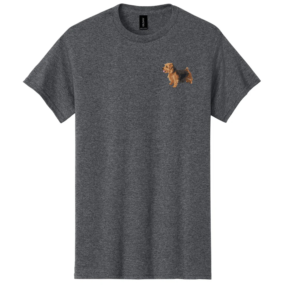 Norfolk Terrier Embroidered Men's T-Shirt - Image 2