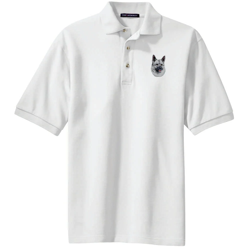Norwegian Elkhound Embroidered Polo Shirt - Image 2