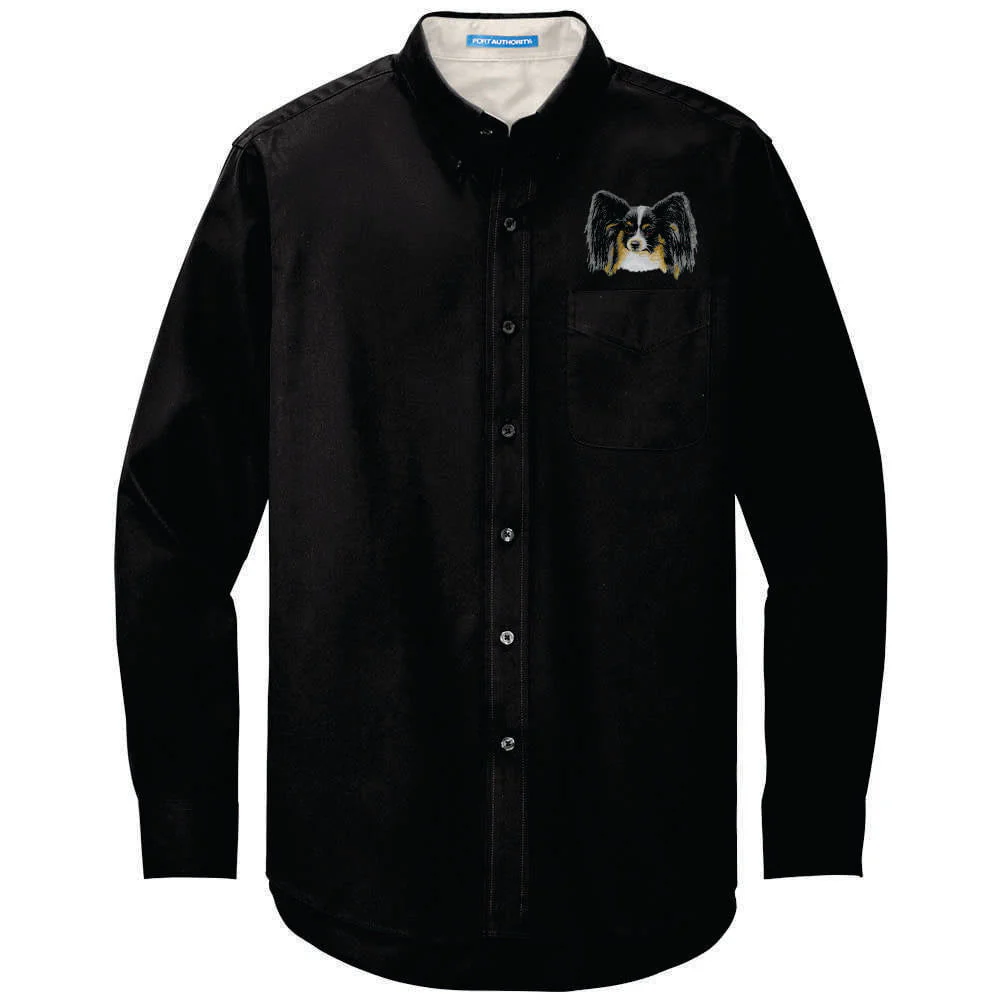 Papillon Embroidered Long Sleeve Button Up Shirt - Image 2