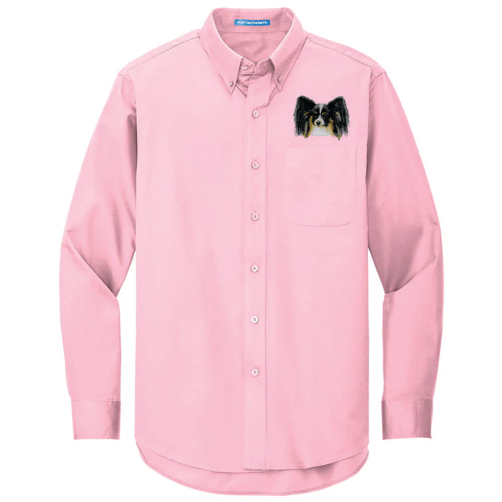 Papillon Embroidered Long Sleeve Button Up Shirt - Image 4