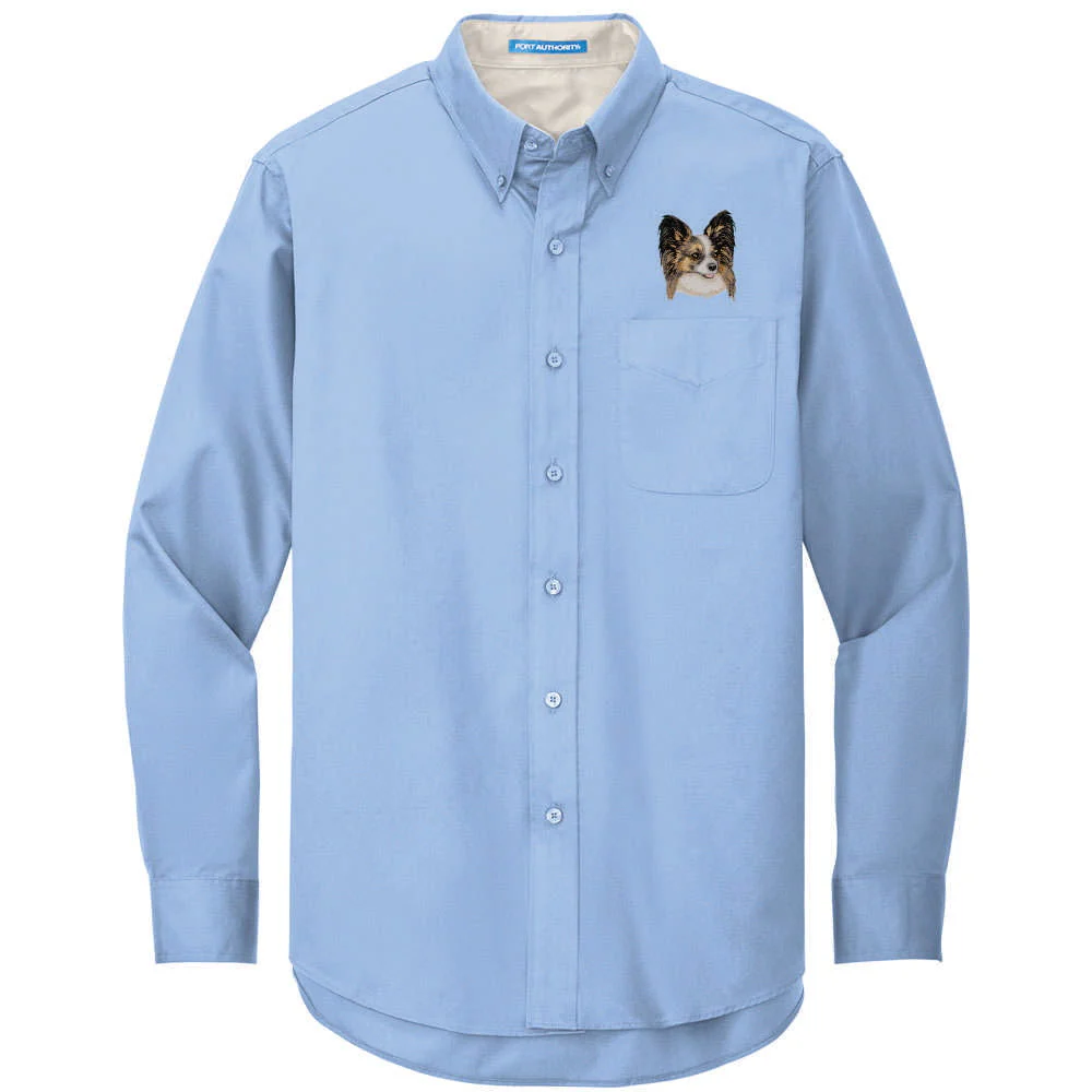 Papillon Embroidered Long Sleeve Button Up Shirt - Image 5