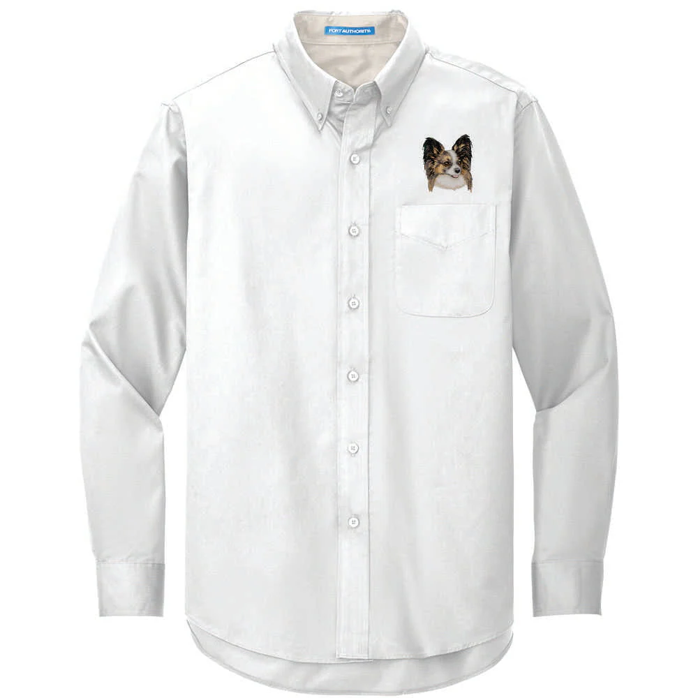 Papillon Embroidered Long Sleeve Button Up Shirt - Image 6