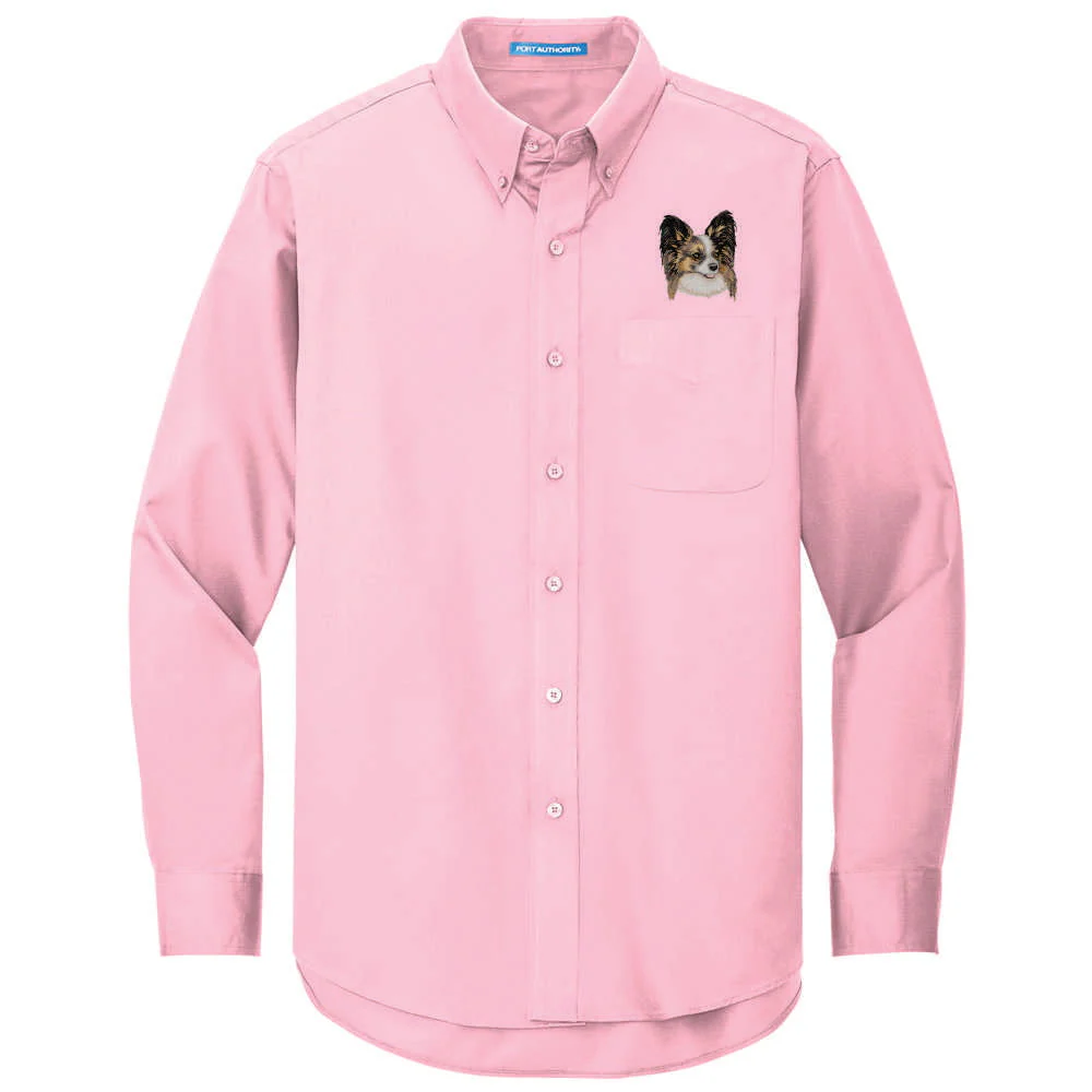 Papillon Embroidered Long Sleeve Button Up Shirt - Image 8