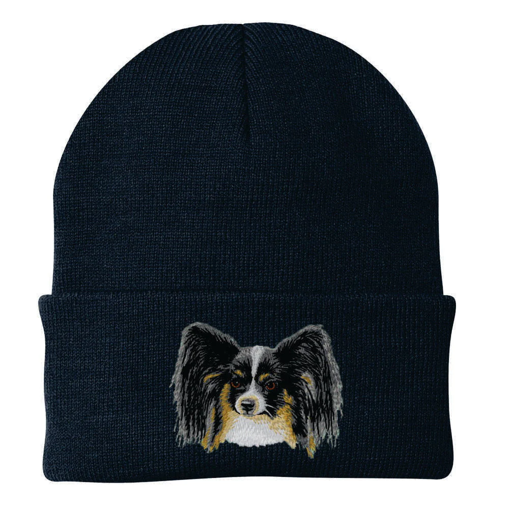 Papillon Embroidered Beanie - Image 4