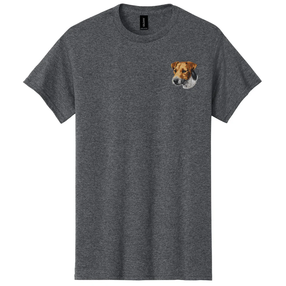 Parson Russell Terrier Embroidered Men's T-Shirt - Image 2