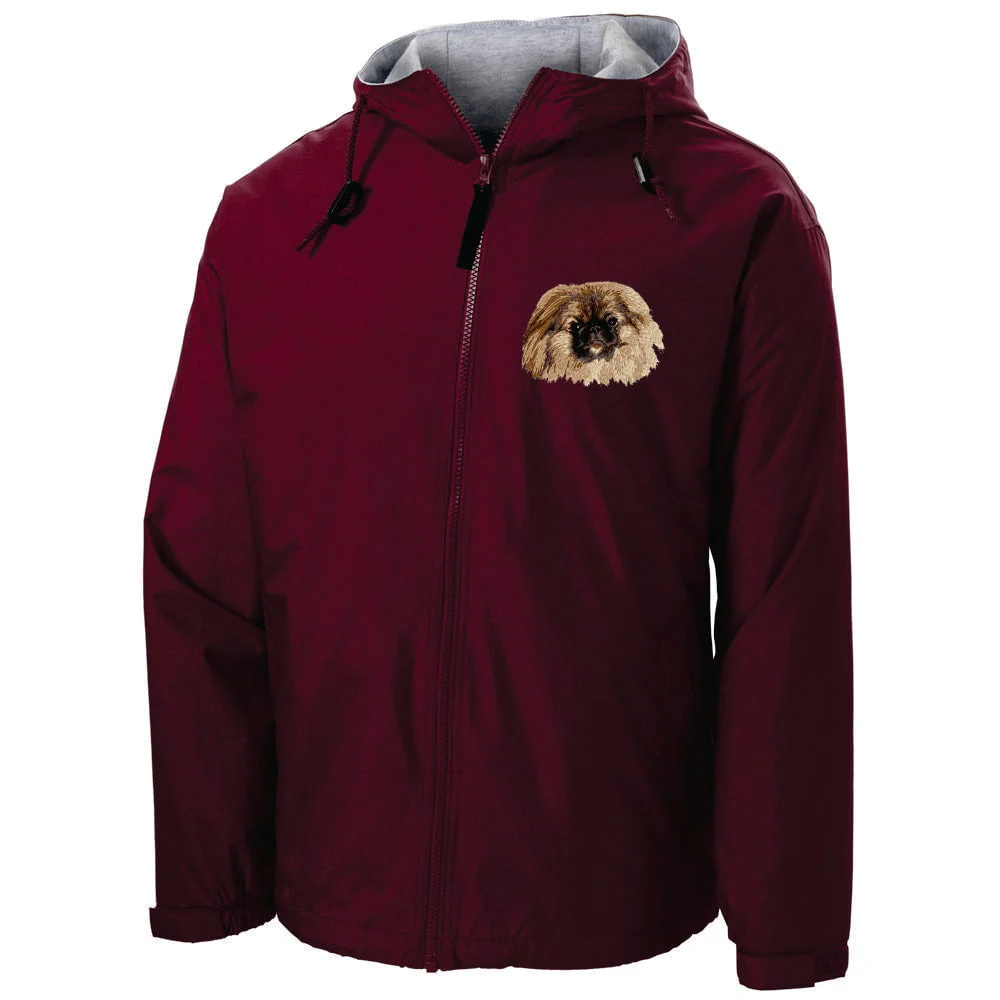 Pekingese Embroidered Hooded Jacket - Image 4