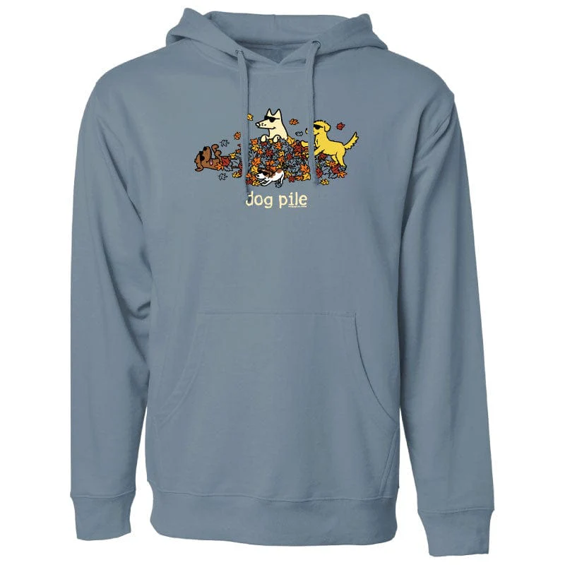 Dog Pile Autumn - Sweatshirt Pullover Hoodie - Image 3