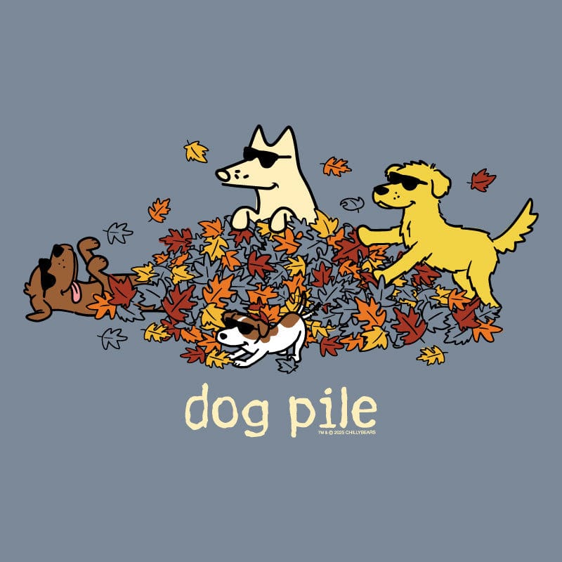 Dog Pile Autumn - Sweatshirt Pullover Hoodie - Image 4