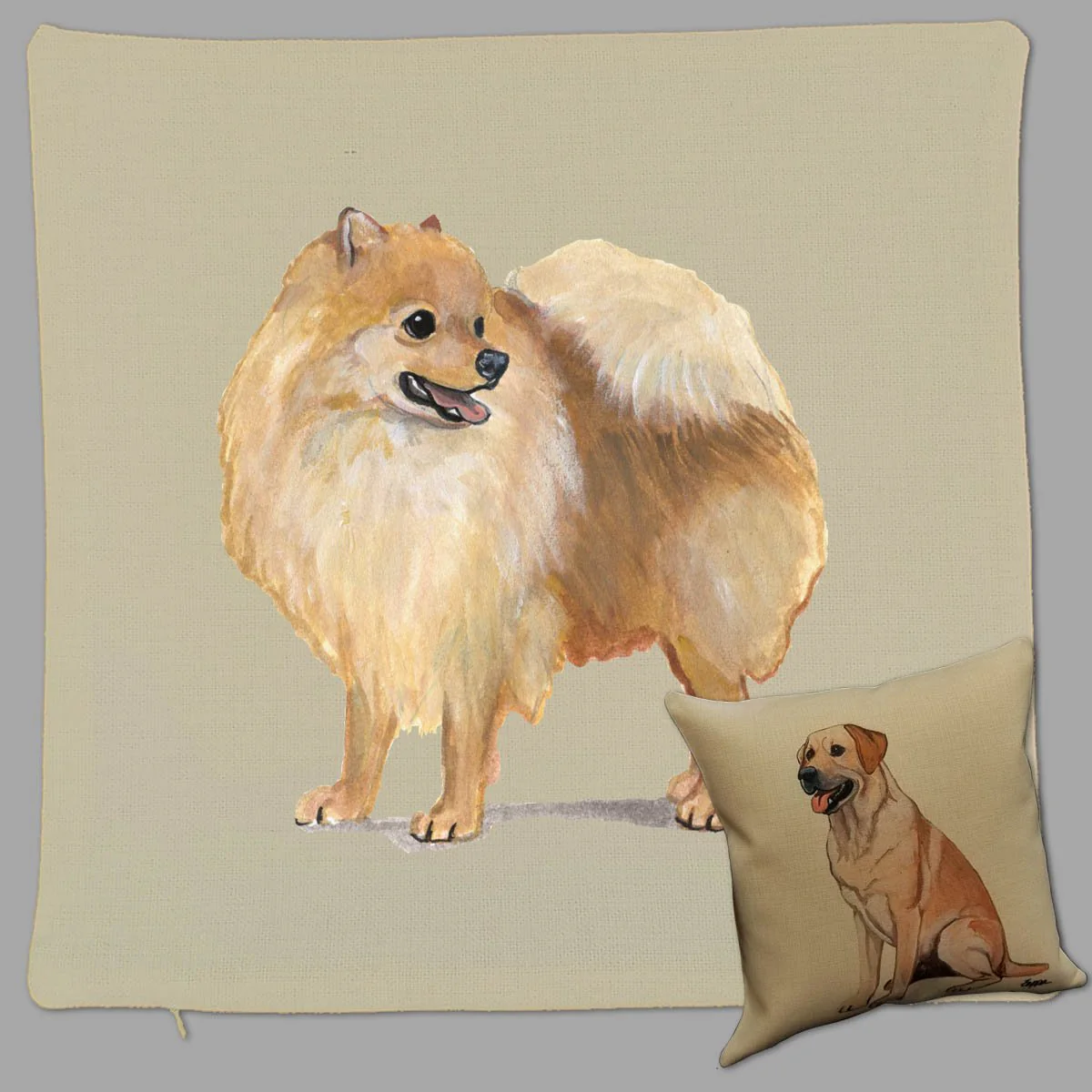 Pomeranian Pillow Cover - Image 2