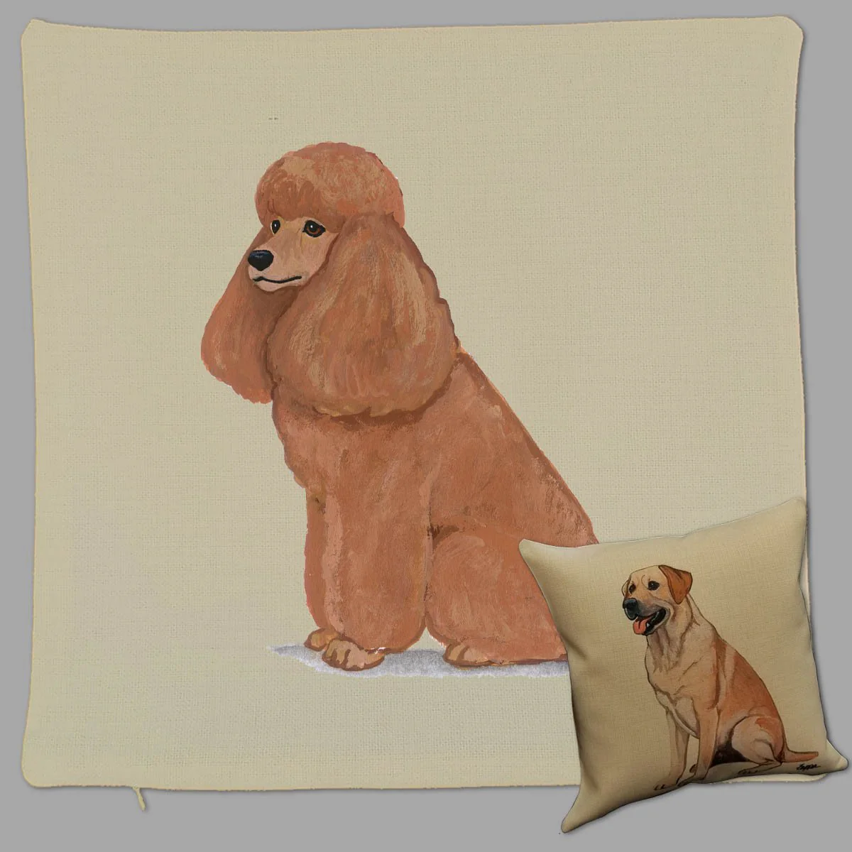 Poodle Pillow Cover - Image 4