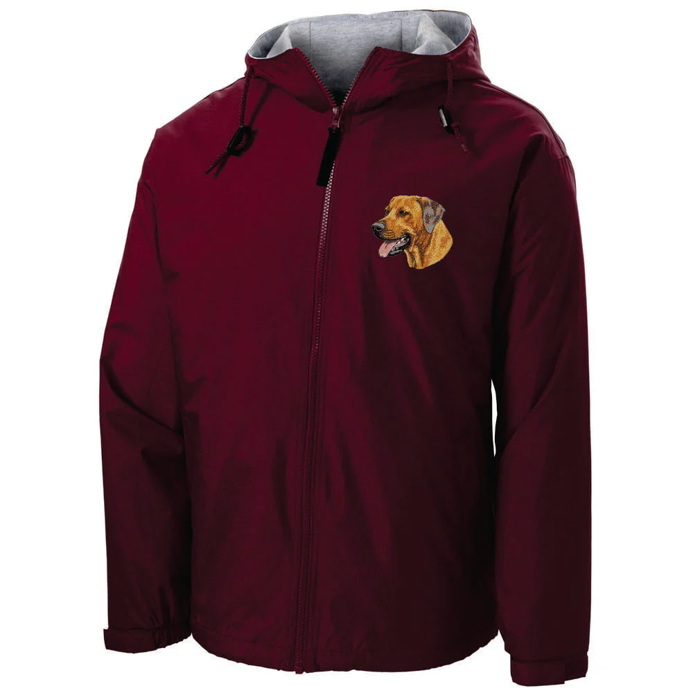 Rhodesian Ridgeback Embroidered Hooded Jacket - Image 4