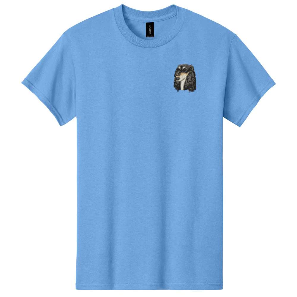 Saluki Embroidered Men's T-Shirt