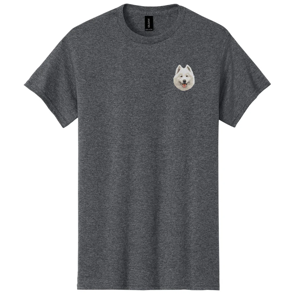 Samoyed Embroidered Men's T-Shirt - Image 2