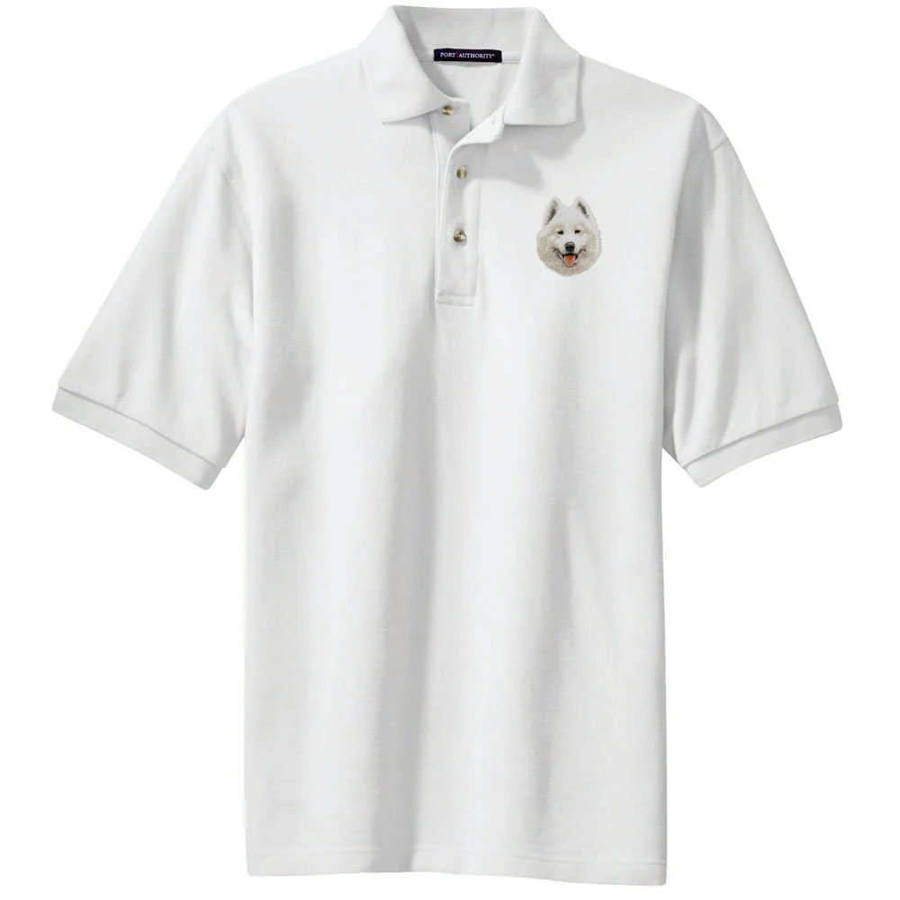 Samoyed Embroidered Polo Shirt - Image 2