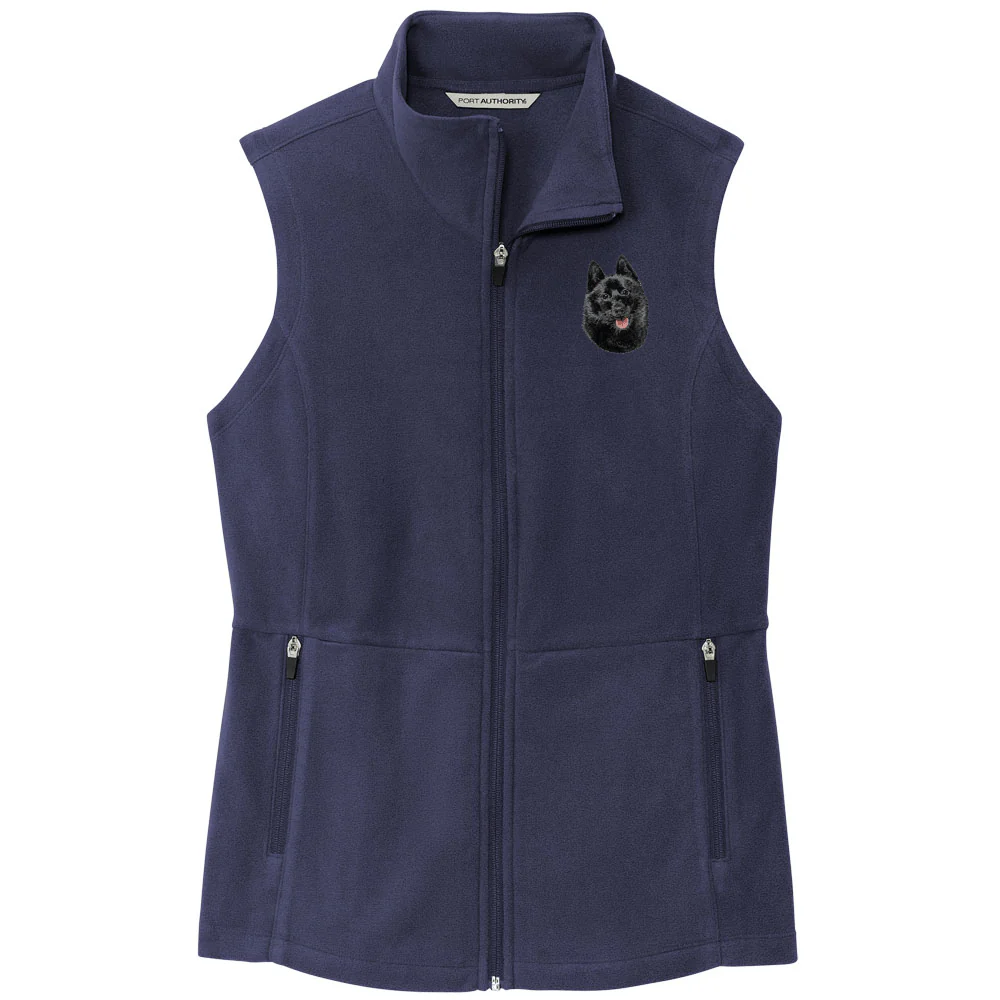 Schipperke Embroidered Women's Fleece Vest