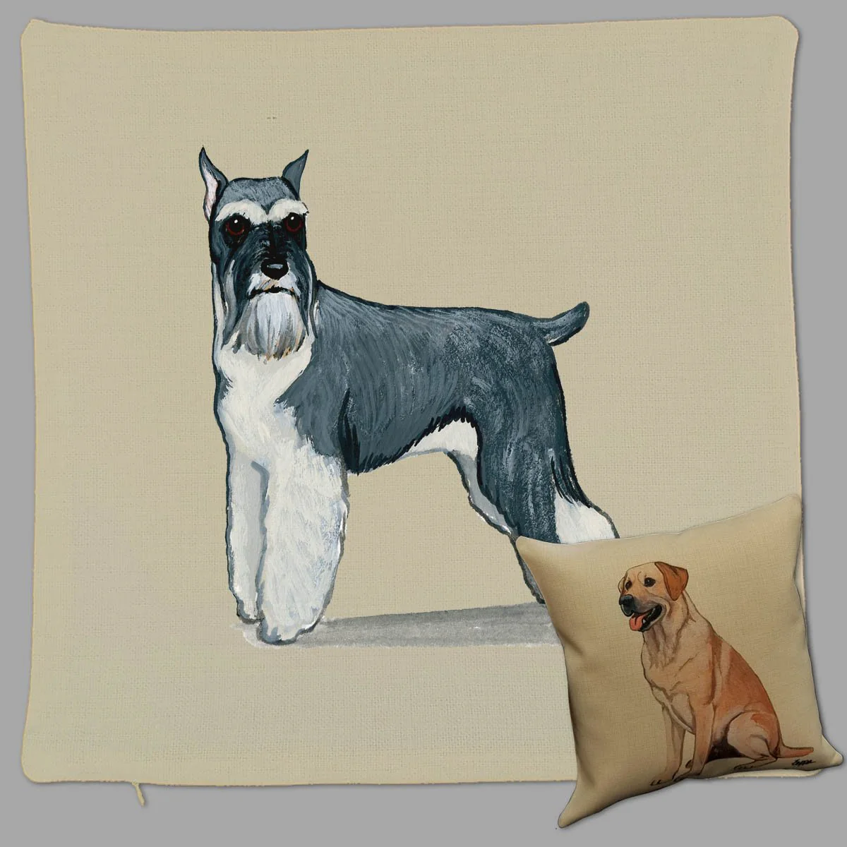 Schnauzer Pillow Cover - Image 2