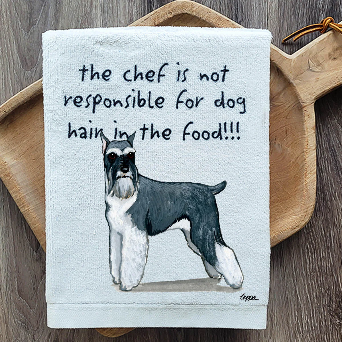 Schnauzer Dish Towel - Image 2