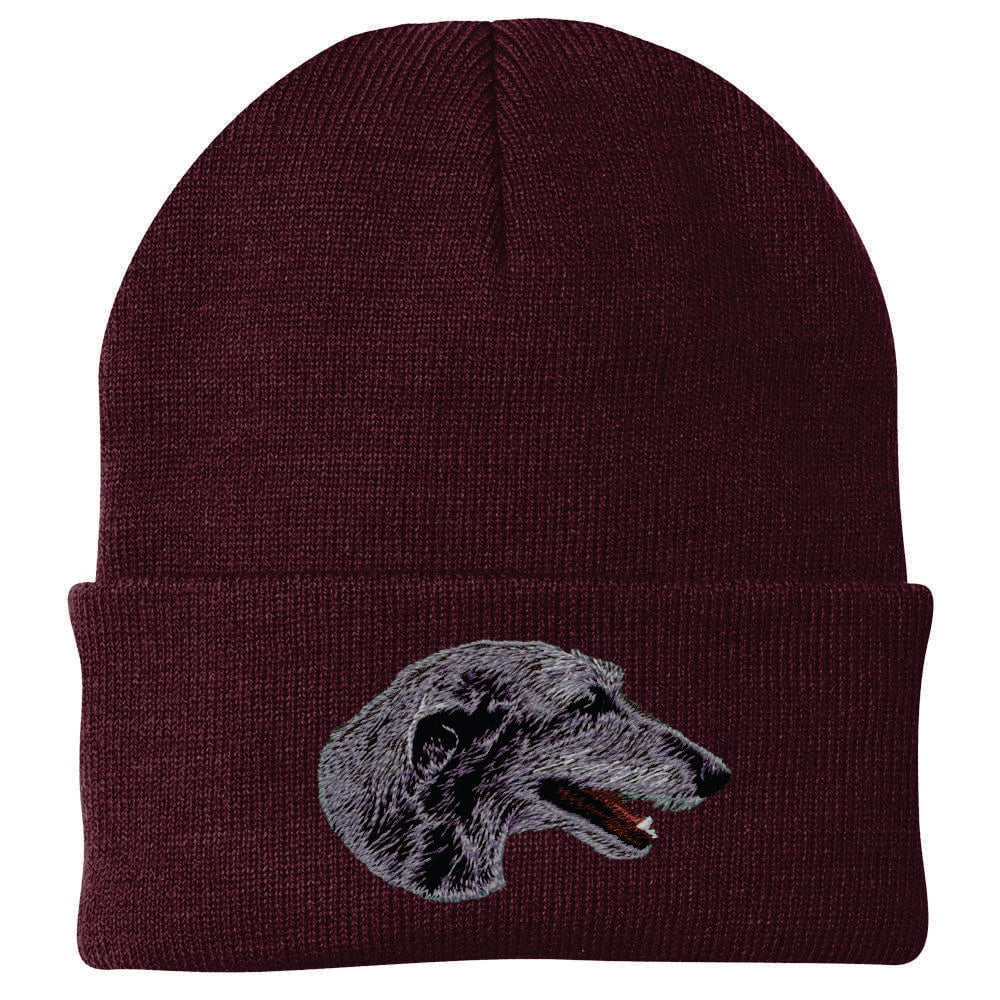 Scottish Deerhound Embroidered Beanie - Image 4