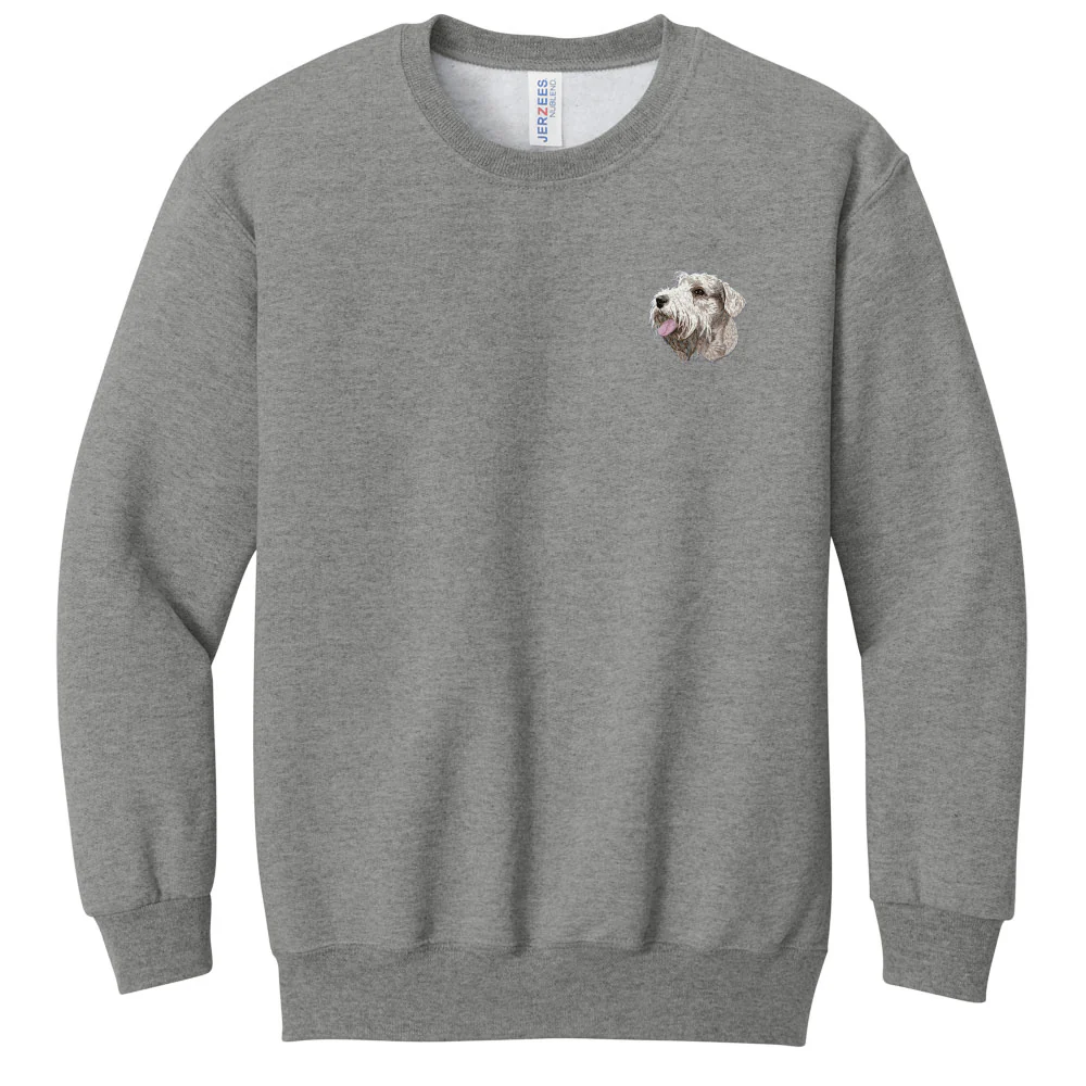 Sealyham Terrier Embroidered Youth Crewneck Sweatshirt