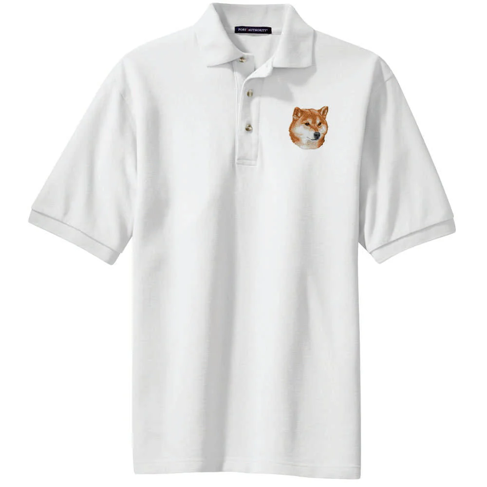Shiba Inu Embroidered Polo Shirt - Image 2