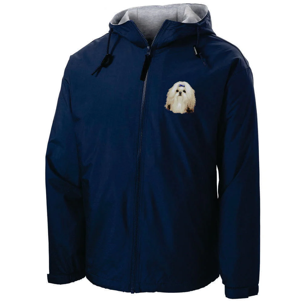 Shih Tzu Embroidered Hooded Jacket