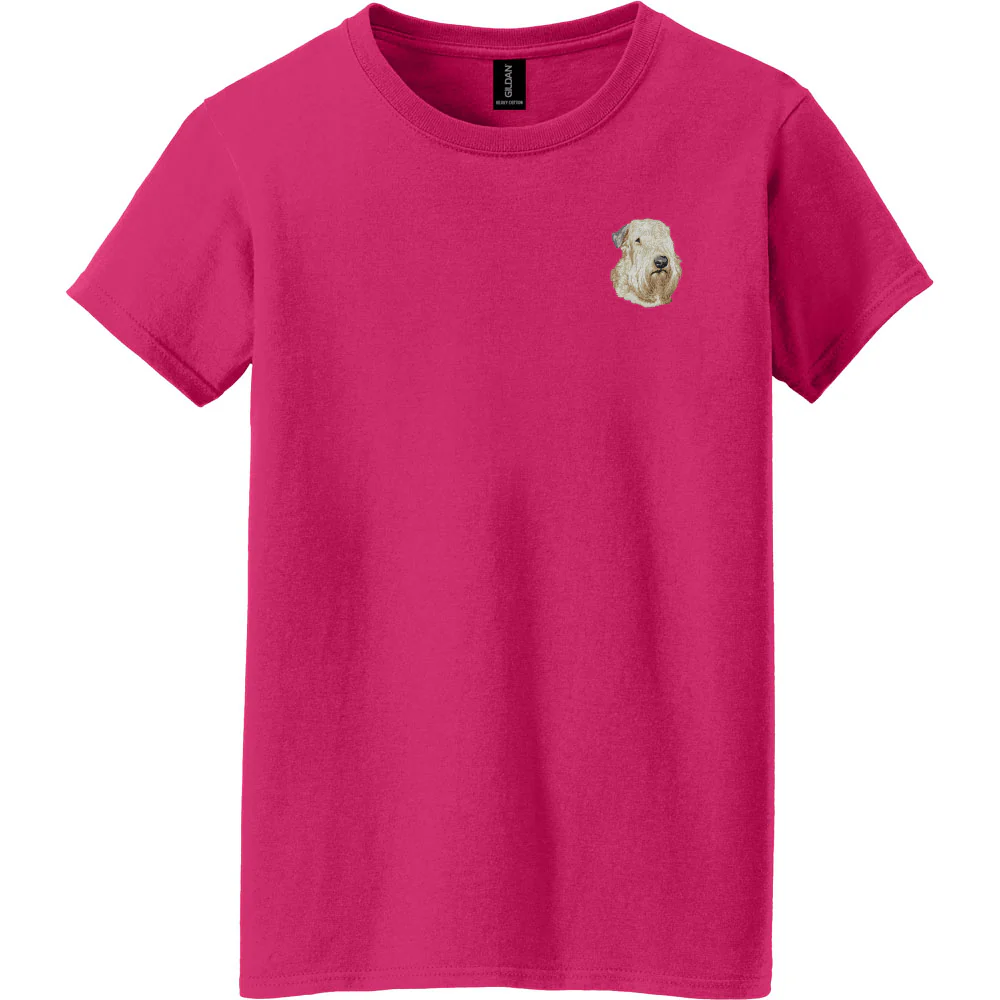 Soft Coated Wheaten Terrier Embroidered Women's T-Shirt