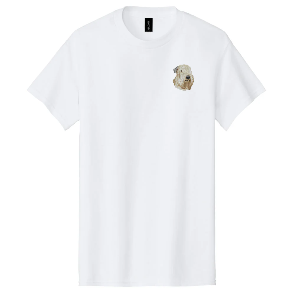 Soft Coated Wheaten Terrier Embroidered Men's T-Shirt - Image 3