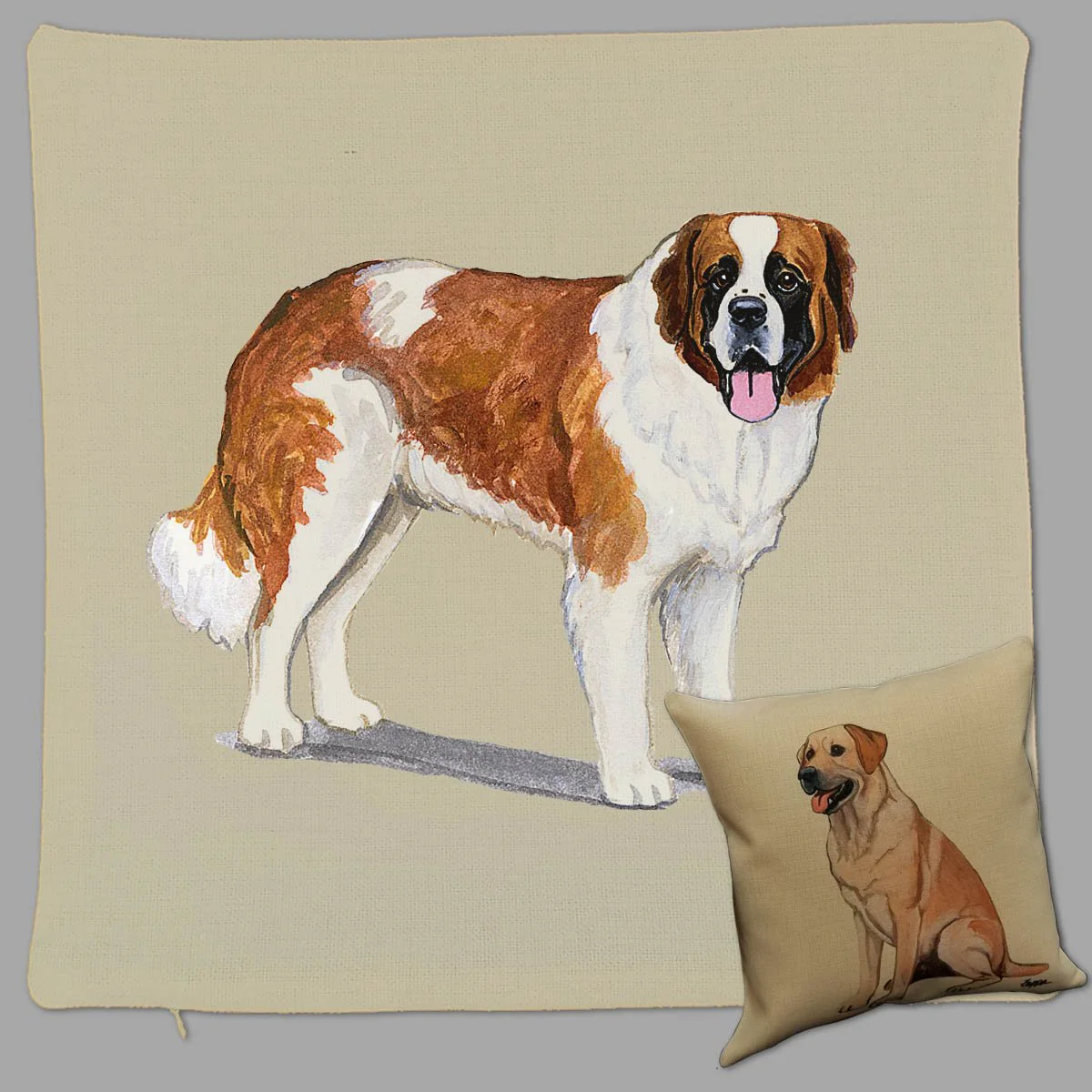Saint Bernard Pillow Cover