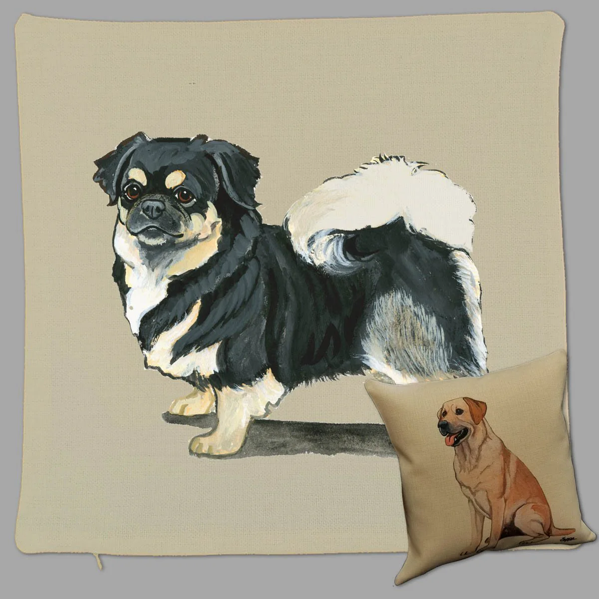 Tibetan Spaniel Pillow Cover - Image 2