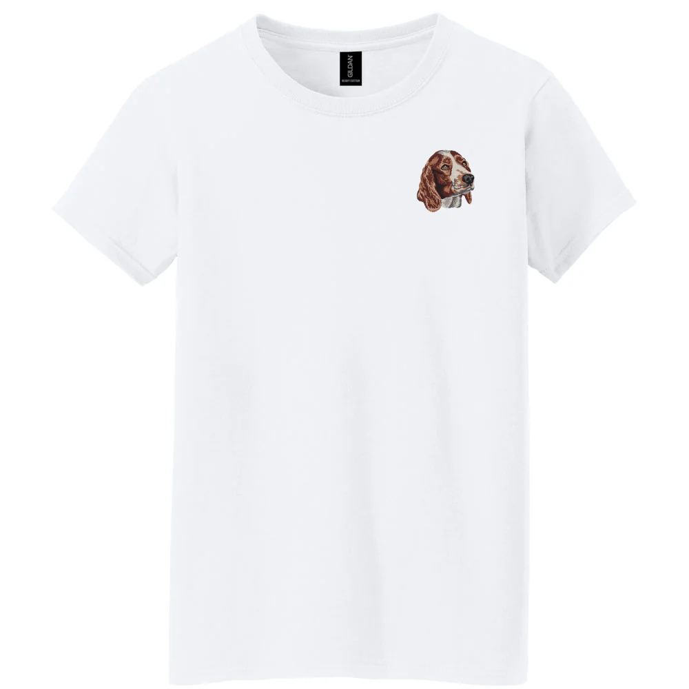 Welsh Springer Spaniel Embroidered Women's T-Shirt - Image 2